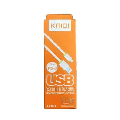 Cabo USB Kd-tc30 Tipo-c 2.4a Carga Rápida, Kaidi