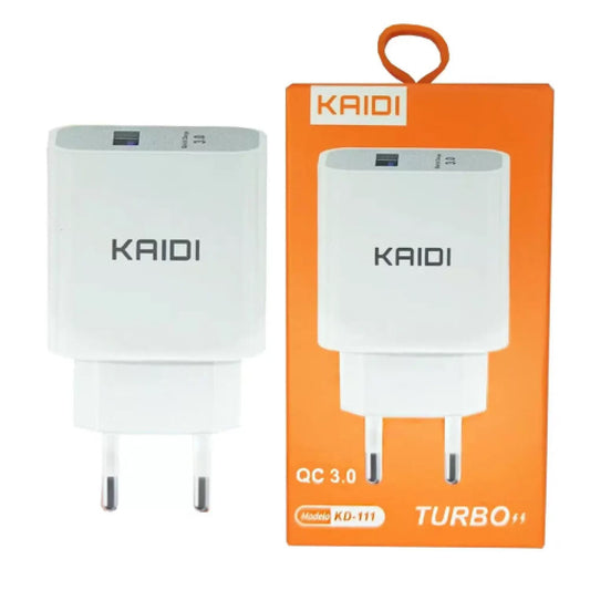 Carregador Tomada Usb C/cabo Compativel  Kd-111a Kaidi Cor Branco